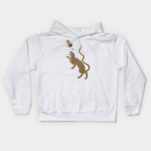 Tiger and rooster, history art Kids Hoodie